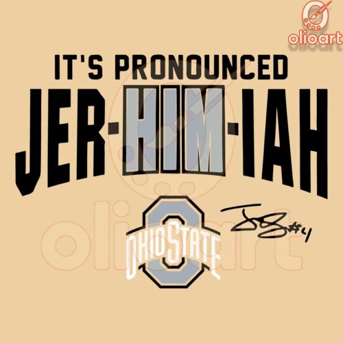 Ohio State Buckeyes Football Its Pronounced Jeremiah Smith SVG