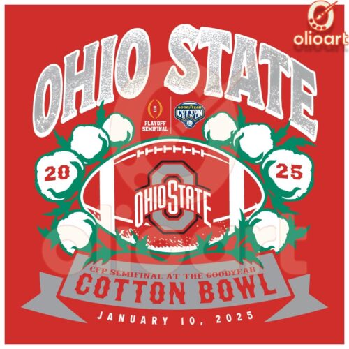 Ohio State Football 2025 Cotton Bowl PNG Design