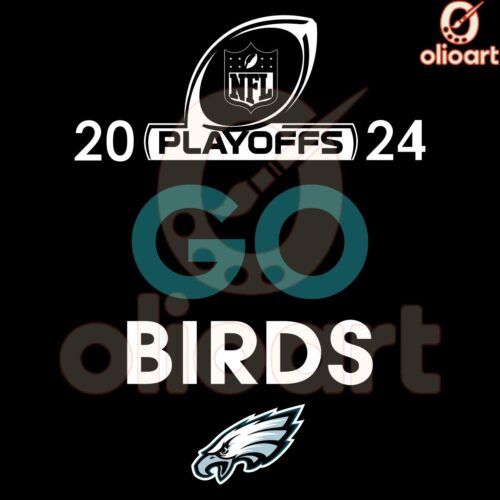 Philadelphia Eagles SVG Go Birds in the 2024 NFL Playoffs