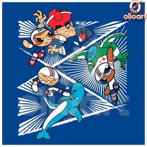 PowerBuff Guys Buffalo Bills Powerpuff SVG Design