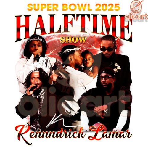 Retro Super Bowl 2025 Halftime Show Kendrick Lamar SVG PNG