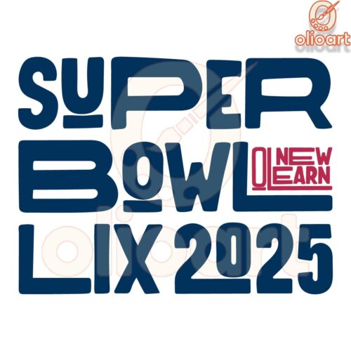 Retro Super Bowl LIX 2025 New Orleans SVG Design