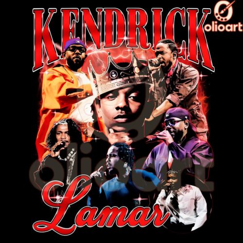 Retro Vintage Kendrick Lamar Rapper Halftime 2025 SVGPNG