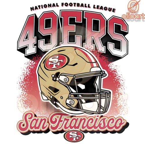 San Francisco 49ers Football Helmet PNG NFL Pride in Every Detail