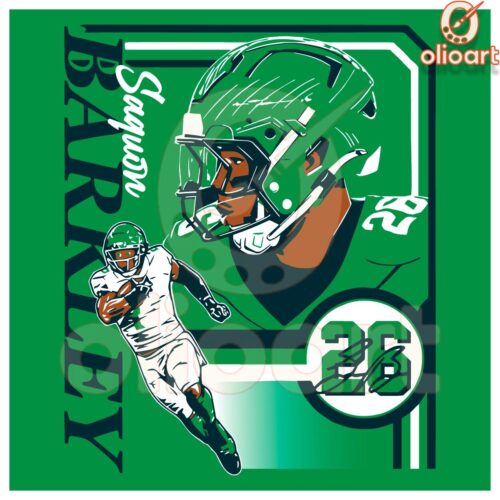 Saquon Barkley 26 Collage Frame Eagles Fans MustHave PNG