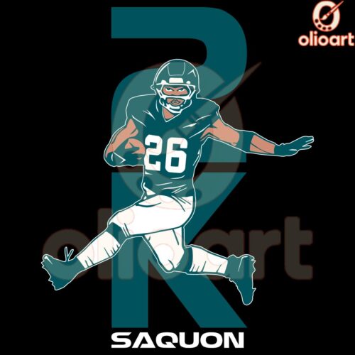 Saquon Barkley 2K Philadelphia Eagles Football Player SVG