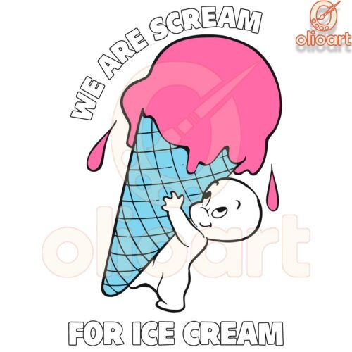 Scream for Ice Cream with Casper SVG A Friendly Ghost Treat