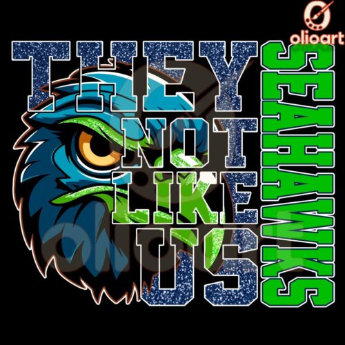 Seattle Seahawks They Not Like Us Design PNG