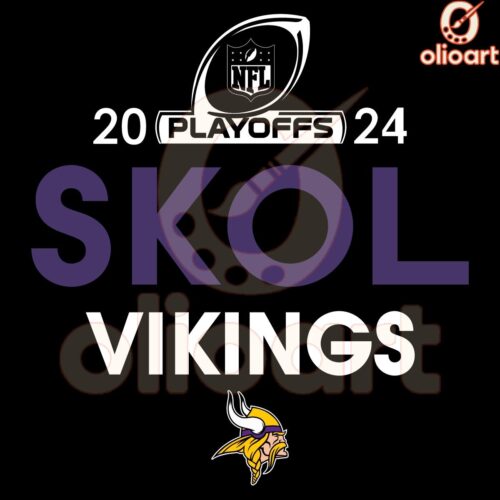 Skol Vikings 2024 NFL Playoffs SVG for Minnesota Fans