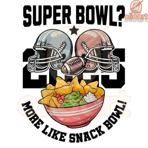 Snack Bowl 2025 Super Bowl SVG Fun