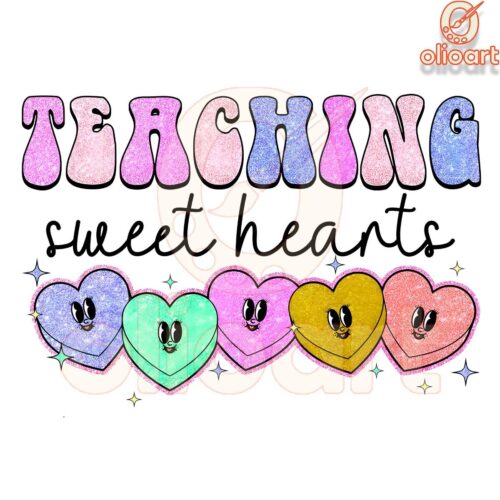 Sparkling Valentine Heart PNG for Sweet Teachers