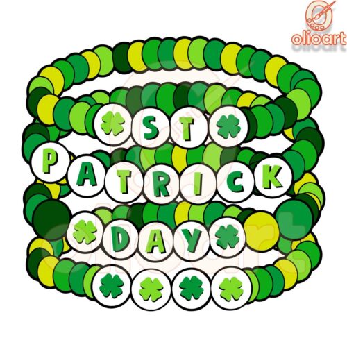 St Patricks Day Friendship Bracelet PNG Design