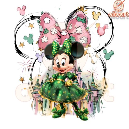 St. Patrick's Day Minnie Mouse Lucky Disney PNG