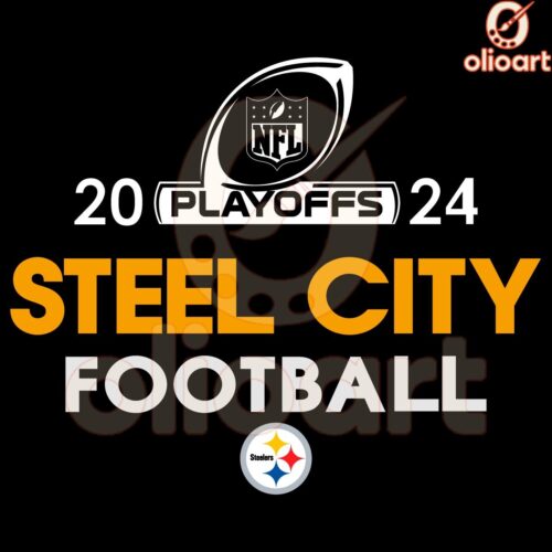 Steel City Pride Pittsburgh Steelers 2024 Playoffs Football SVG