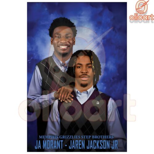 Step Brothers Ja Morant Jaren Jackson Jr 90s Poster SVGPNG