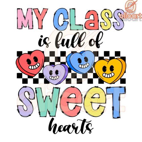 Sweet Hearts Valentine Candy SVG for Your Class Crew