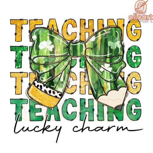 Teaching Lucky Charm Coquette Pencil PNG