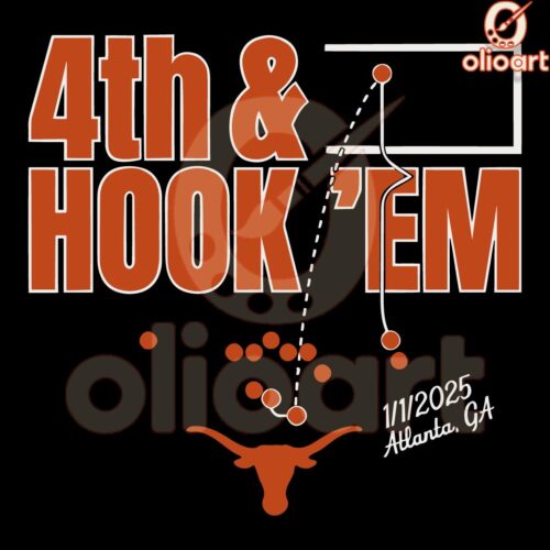 Texas Longhorns Football 4Th Andhook Em SVG