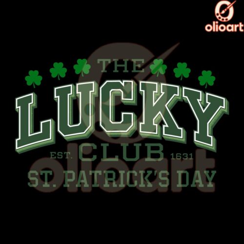 The Lucky Club Est 1631 St. Patrick's Day PNG