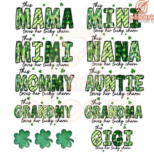 This Mama Loves Her Lucky Charms Bundle PNG