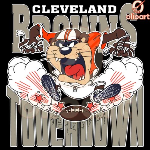 Touchdown Looney Tunes Browns Mascot NFL Fun PNG