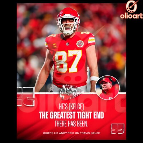 Travis Kelce The Greatest Tight End Ever SVG PNG Design