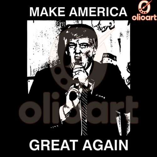 Trump Make America Great Again Gun in Mouth PNG Design