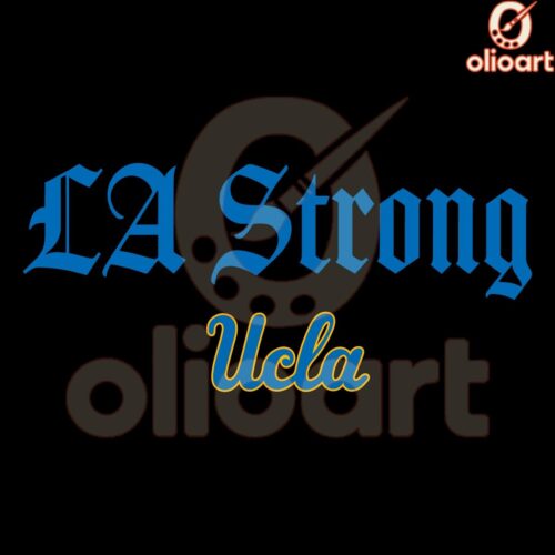 UCLA Bruins Basketball SVG LA Strong Pride