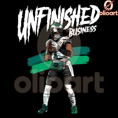 Unfinished Business Jalen Hurts Philadelphia Eagles PNG