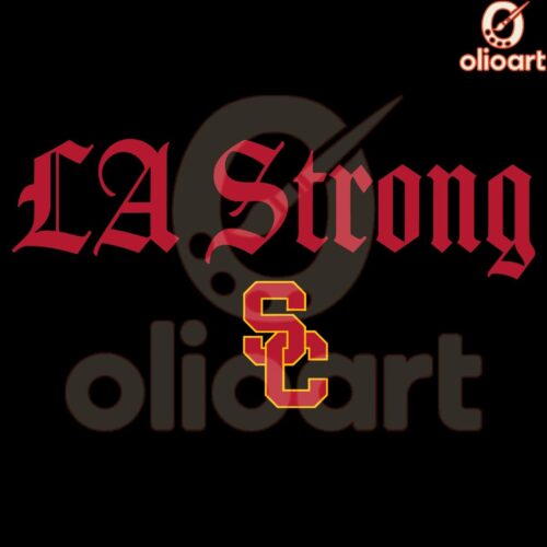 USC Trojans LA Strong SVG Design