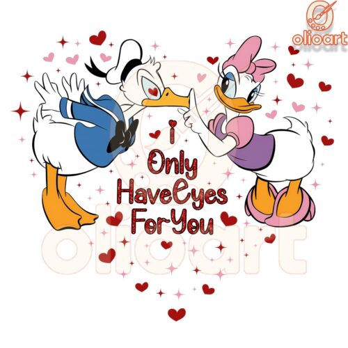 Valentine Couple Duck I Only Have Eyes For You Png