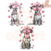 Valentine Dalmatians Pink Bow Lollipop PNG
