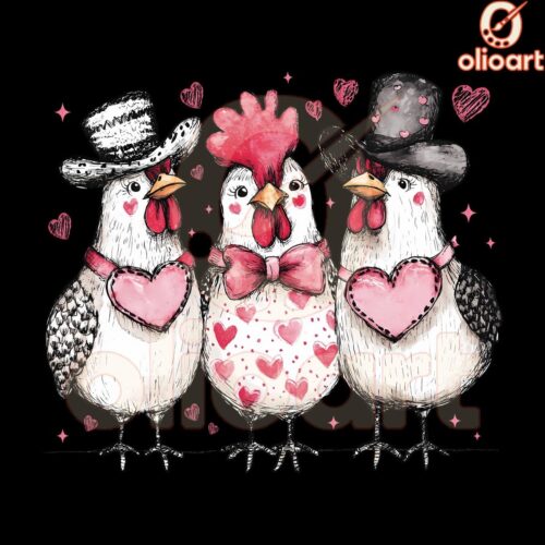 Valentine Day Chicken Love PNG