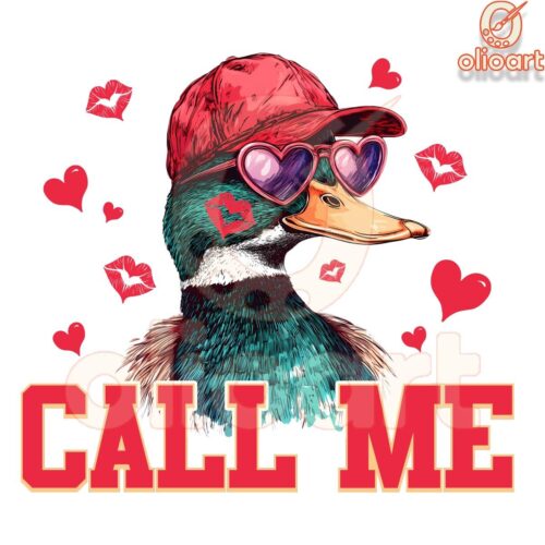 Valentine Duck Hunting Call Me PNG