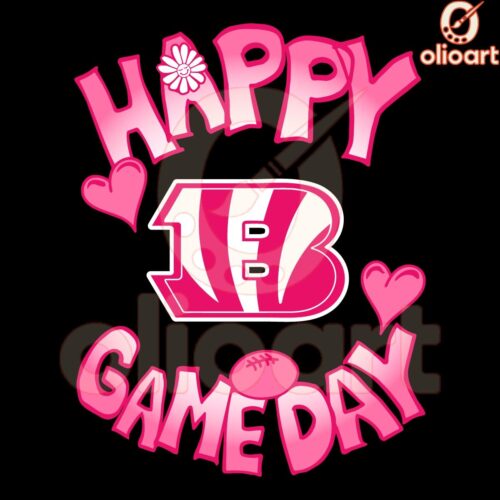 Valentines Day Bengals SVG Celebrate Gameday with Love