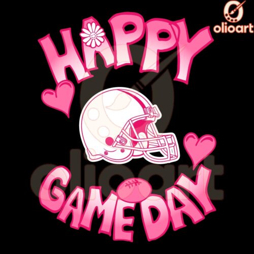 Valentines Day Cleveland Browns Game Day Love SVG