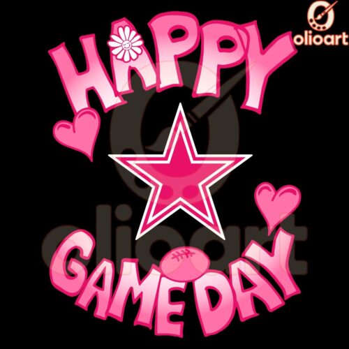 Valentines Day Dallas Cowboys SVG Celebrate Love and Gameday