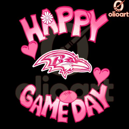 Valentines Day SVG Baltimore Ravens Gameday Love