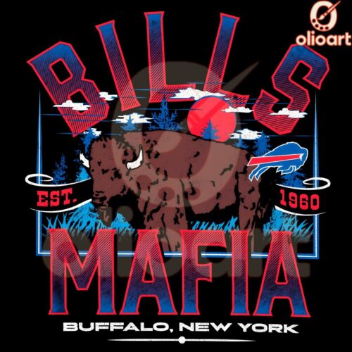 Vintage Bills Mafia Buffalo NY Football Est 1960 SVGPNG