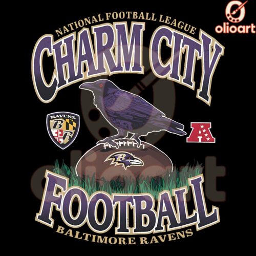 Vintage Charm Baltimore Ravens Football SVG PNG Design