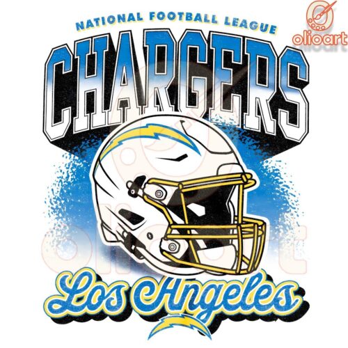 Vintage Los Angeles Chargers NFL Helmet Logo in PNG Format