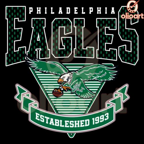 Vintage Philadelphia Eagles Logo SVG Retro Style Since 1933