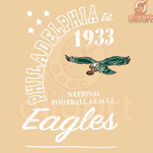 Vintage Philadelphia Eagles NFL Football SVG Est 1933