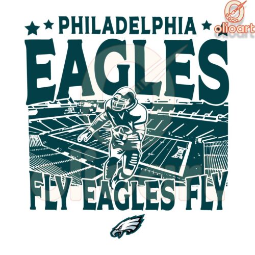 Vintage Philadelphia Eagles SVG Fly Eagles Fly Design