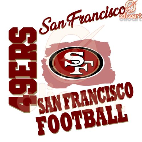 Vintage San Francisco 49ers Football Logo in PNG Format