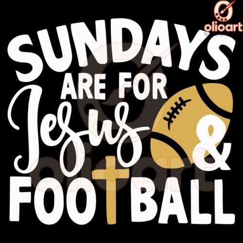 Vintage Sundays Jesus Football and SVG Designs