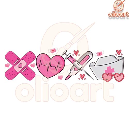 Xoxo Nurse Valentine SVG