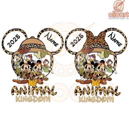 2025 Disney Safari PNG with Custom Name Animal Kingdom Theme