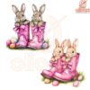 Adorable Pink Coquette Bunny Boots Easter PNG
