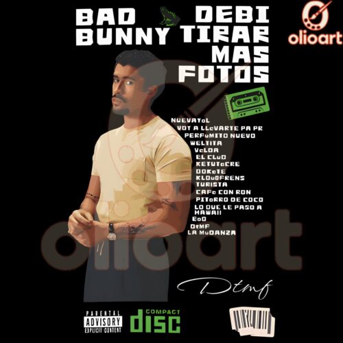 Bad Bunny Debi Tirar Mas Fotos Album Poster PNG Download
